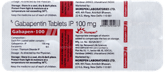 Gabapen 100 Tablet 10 Gabapen 100 Tablet 10