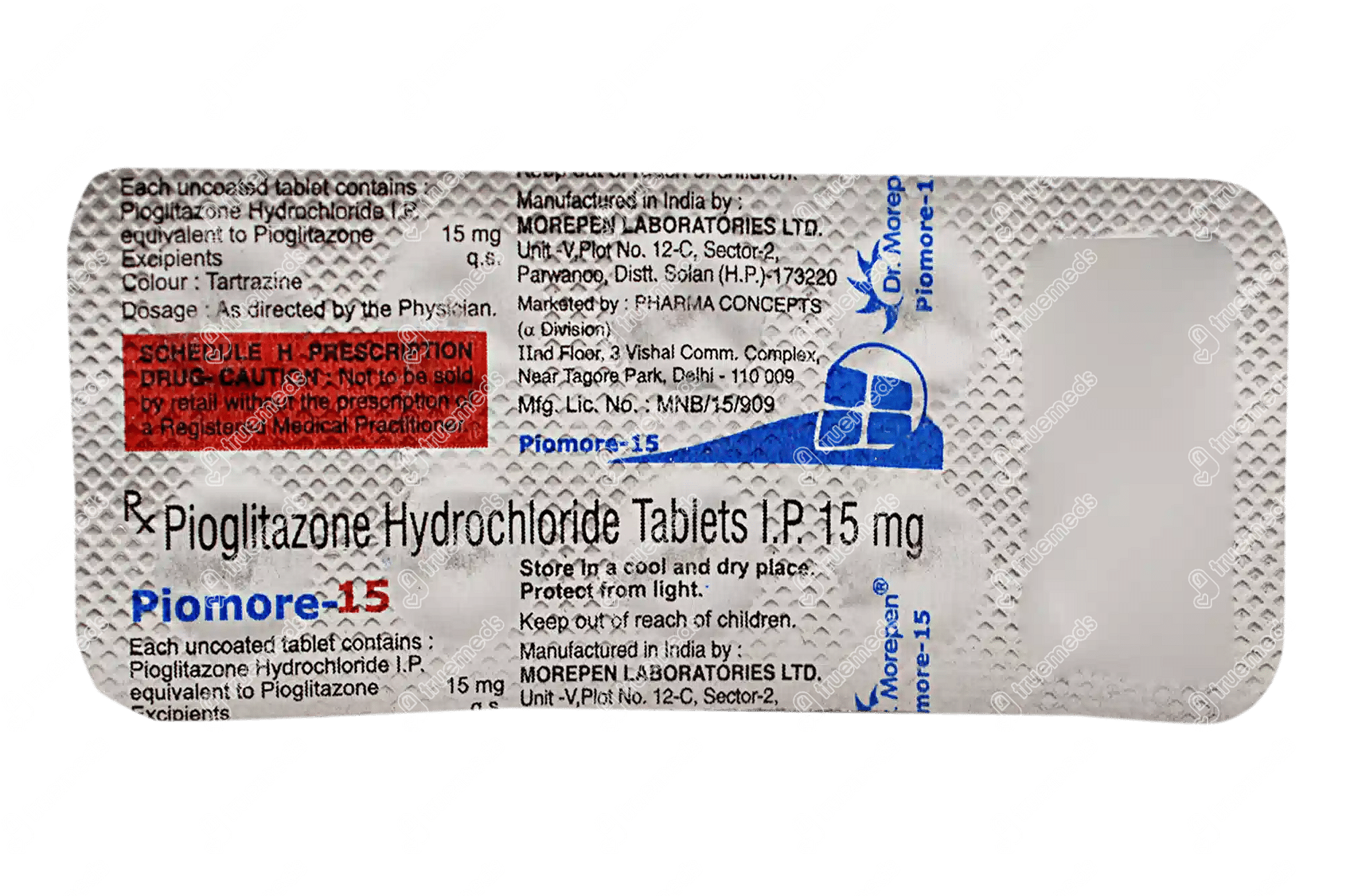 Piomore 15mg Tablet 10s