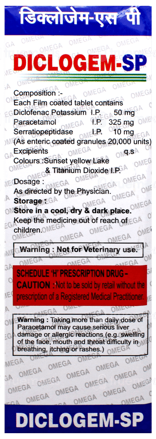 Diclogem Sp Tablet 10