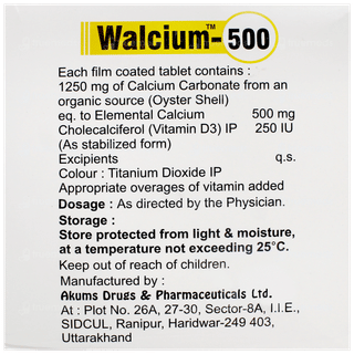 Walcium 500 Tablet 15