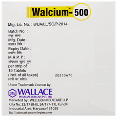 Walcium 500 Tablet 15