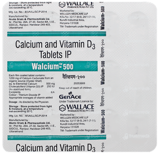 Walcium 500 Tablet 15