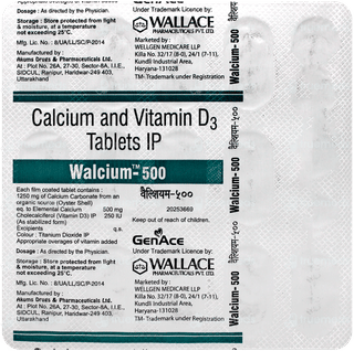 Walcium 500 Tablet 15