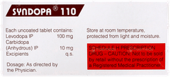 Syndopa 110 Tablet 15 Syndopa 110 Tablet 15