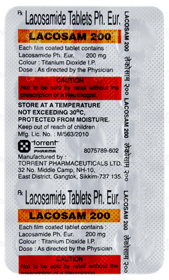 Lacosam 200 Tablet 15 Lacosam 200 Tablet 15