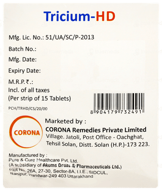 Tricium Hd Tablet 15
