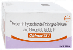Obimet Gx 3 Tablet 10 Obimet Gx 3 Tablet 10