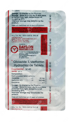 Dayclazide M 40 Tablet 10