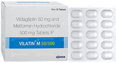 Vilatin M 50/500 Tablet 15