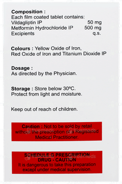 Vilatin M 50/500 Tablet 15 Vilatin M 50/500 Tablet 15