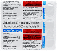 Vilatin M 50/500 Tablet 15 Vilatin M 50/500 Tablet 15