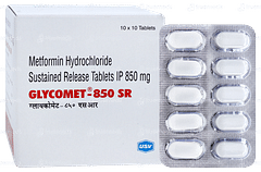 Glycomet 850 Sr Tablet 10
