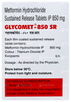 Glycomet 850 Sr Tablet 10