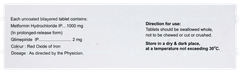 Diapride M2 Forte Tablet 15 Diapride M2 Forte Tablet 15
