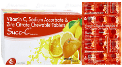 Succ C Orange Flavour Chewable Tablet 15