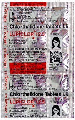 Lupiclor 12.5 Tablet 15 Lupiclor 12.5 Tablet 15