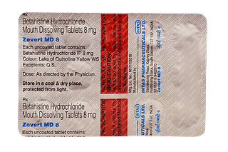 Zevert Md 8 MG Tablet 15