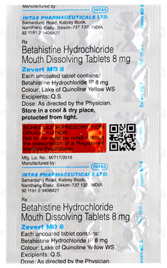 Zevert Md 8 Tablet 15