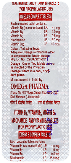 Omega B Complex Tablet 10