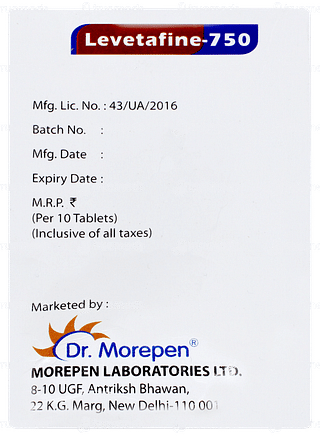 Levetafine 750 Tablet 10