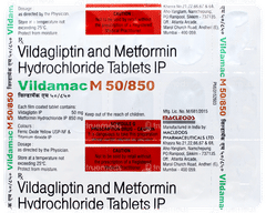 Vildamac M 50/850 Tablet 15 Vildamac M 50/850 Tablet 15