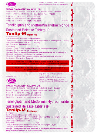 Tenlip M Tablet 15