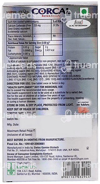 Corcal Bone & Beauty Tablet 50