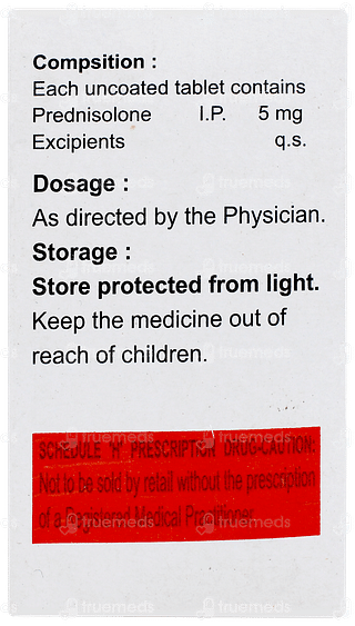 Prednisolone 5mg (omega) Tablet 10