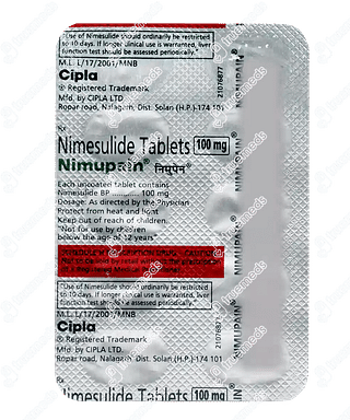 Nimupain 100mg Tablet 10