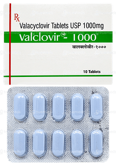 Valclovir 1000 Tablet 10