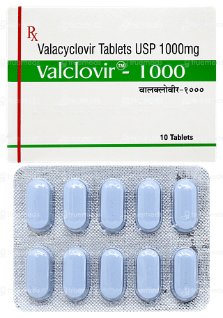 Valclovir 1000 Tablet 10