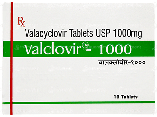 Valclovir 1000 Tablet 10