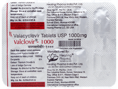 Valclovir 1000 Tablet 10 Valclovir 1000 Tablet 10