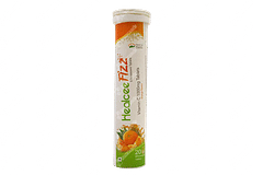 Healcee Fizz Orange Flavour Effervescent Tablet 20