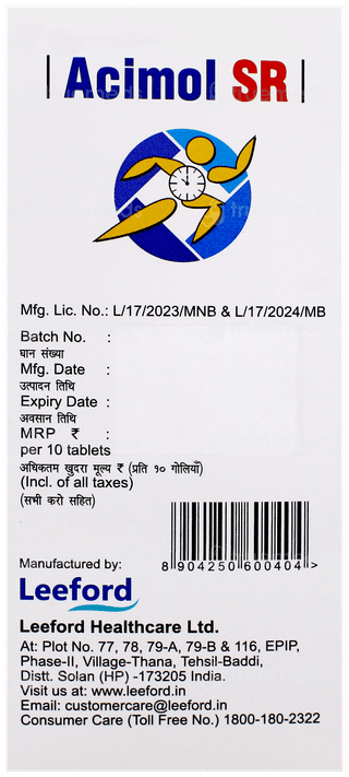 Acimol Sr Tablet 10