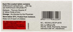 Azipro 250mg Tablet 6 Azipro 250mg Tablet 6