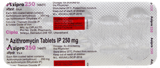 Azipro 250mg Tablet 6