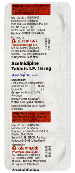 Azeldip 16 Tablet 10