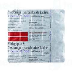 Vicemic M 500 Tablet 15 Vicemic M 500 Tablet 15