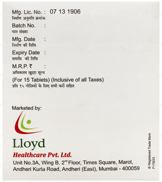 Loyzide M 80 Tablet Pr 15
