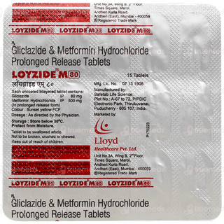 Loyzide M 80 Tablet Pr 15