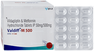 Valdiff M 500 MG Tablet 15