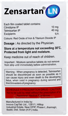 Zensartan Ln Tablet 10