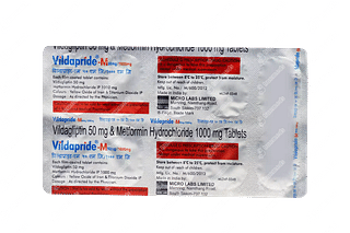 Vildapride M 1000/50 MG Tablet 10