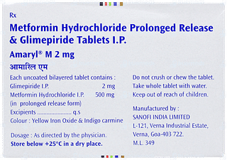 Amaryl M 2mg Tablet 20