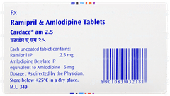 Cardace Am 2.5 Tablet 15 Cardace Am 2.5 Tablet 15