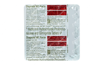 Diapride M Forte 1/1000 MG Tablet Pr 15