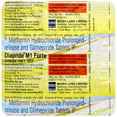 Diapride M1 Forte Tablet 15 Diapride M1 Forte Tablet 15