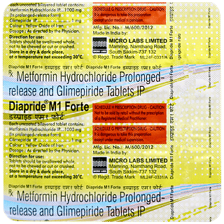Diapride M1 Forte Tablet 15