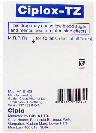Ciplox Tz Tablet 10